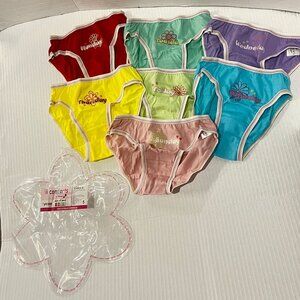 Girls' Underwear - 100% Cotton Bikini Briefs,  Days of The Week, 7 Pack Size 5